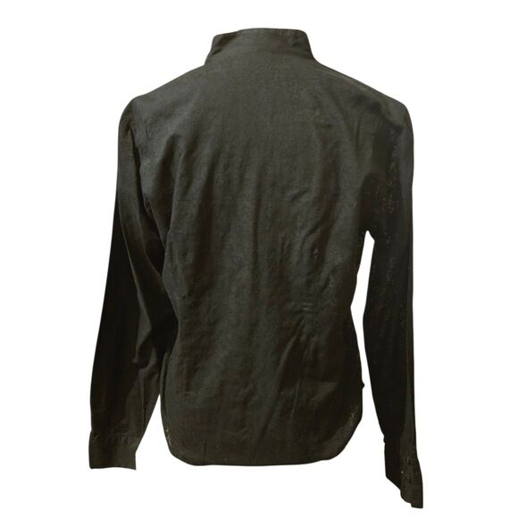 ALC At Last Classics M Lightweight Ruffled Black Top Ruffled Fairy Grunge - Picture 2 of 9